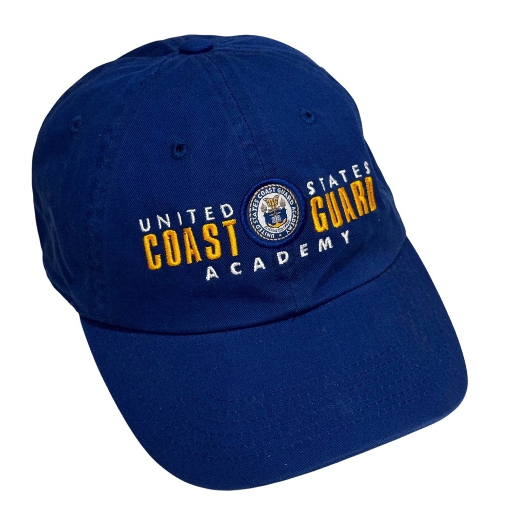 Top of the World US Coast Guard Academy Blue Embroidered Adjustable‎ Hat Mens